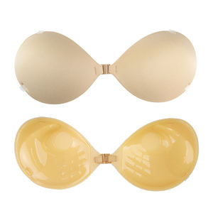 Hot Sale Sticky Black/Beige Backless Strapless Push-up <b>Bra</b> <b>Invisible</b> <b>Lift</b> up <b>Bras</b> Sexy Seamless Waterproof Nylon/Cotton Design - Product Image 5