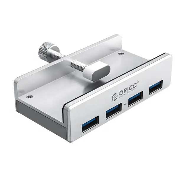 ORICO рабочего ноутбук высокой скорости передачи данных USB HUB Многофункциональный Алюминиевый зажим-Тип внешний адаптер с 4 USB портами для зарядки электроники с 3,0 концентратор