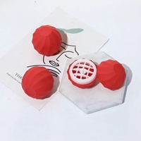 Baume à lèvres prêt à expédier, contenant unique pour baume à lèvres, pot de baume à lèvres de 7 g, couleur rouge