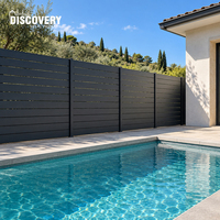 Clôture en aluminium à lattes pour jardin, sur mesure, pour l'extérieur, vente en gros