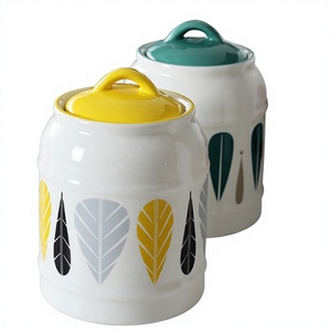 Barattolo in Ceramica Ermetico da 0,5-1L per Conservazione Cibo Gatto/Cane, Tè, <span class=keywords><strong>Lardo</strong></span> - Product Image 1