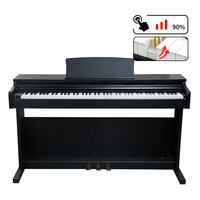 BD MUSIC BD-8802 Wooden 88-Key Hammer Action MIDI Grand Electric Organ Electronic Keyboard Digital Piano 200 Tones Rhythms for
