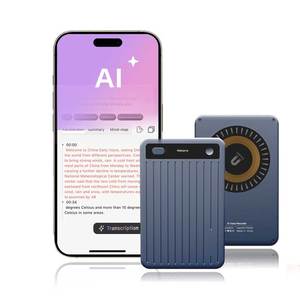 Grabadora <span class=keywords><strong>de</strong></span> Voz Inteligente con IA <span class=keywords><strong>de</strong></span> 64 GB, Carga Inalámbrica Magnética, Control por Aplicación, Transcripción Multilingüe, Uso en Reuniones/Conferencias/<span class=keywords><strong>Llamadas</strong></span> - Product Image 1