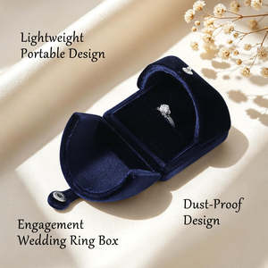 Luxury Double-Door Jewelry <b>Box</b> for <b>Rings</b> and Couple <b>Rings</b> for Pendants Accessories Packaging - Product Image 4