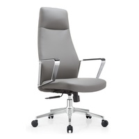 Chaise de bureau ergonomique en cuir, chaise de direction de luxe, siège de PDG, siège d'invité, chaises confortables