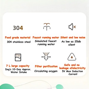 <span class=keywords><strong>Fontaine</strong></span> <span class=keywords><strong>à</strong></span> <span class=keywords><strong>eau</strong></span> pour chat de haute qualité, 7L, en acier inoxydable, distributeur d'<span class=keywords><strong>eau</strong></span> pour chien avec filtre, <span class=keywords><strong>fontaine</strong></span> <span class=keywords><strong>à</strong></span> <span class=keywords><strong>eau</strong></span> automatique pour animaux de compagnie - Product Image 3