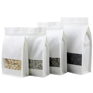 Sacchetti Stand-up per Alimenti con Fondo a Soffietto, Confezione in Plastica Trasparente con Chiusura a Zip, 8 Lati Sigillati, per Cibo per Animali, Colore Personalizzabile - Product Image 2