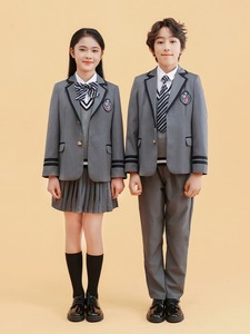 Ventes directes d'usine Uniformes scolaires pour les élèves Uniformes de classe du collège Costumes pour les grands enfants Costumes pour garçons et filles - Product Image 3