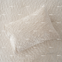 Parure de lit 3 pièces jacquard couleur unie 300TC, drap-housse moderne, simple et minimaliste, tissé, pour la maison et l'hôtellerie