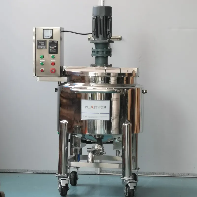 Réservoir de mélange à grande vitesse 220V, homogénéiseur de réacteur de chauffage électrique 200l de qualité alimentaire avec chauffage équipement de mélange homogène