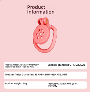 <span class=keywords><strong>Cage</strong></span> de <span class=keywords><strong>chasteté</strong></span> <span class=keywords><strong>plate</strong></span> avec système anti-sortie - pour un jeu de domination/submission sécurisé - Product Image 3