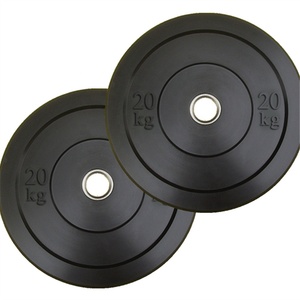 Plaques de poids de gymnastique de logo personnalisé économique 10KG 15KG <span class=keywords><strong>20KG</strong></span> 25KG poids libres de pare-chocs en caoutchouc à vendre - Product Image 1