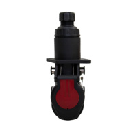 Adaptateur de remorque 24 V 15 broches ABS/EBS, simple d'utilisation pour les connexions d'éclairage de remorque de base, remorques utilitaires et transporteurs de marchandises