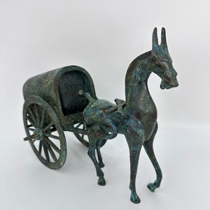 Carrosse Yao à un cheval en bronze de la dynastie <span class=keywords><strong>Qin</strong></span> Modèle en métal précis avec forme réaliste et statut symbolique de la technique sculptée - Product Image 4