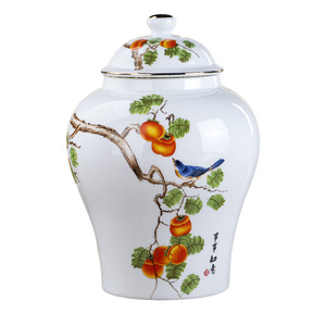 MSH, juegos de tarros de jengibre de cerámica de alta calidad, tarro de flores colorido de <span class=keywords><strong>suelo</strong></span> grande, jarrón de porcelana Retro, decoración del hogar - Product Image 6