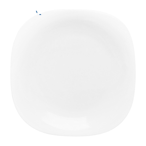 Assiette à dessert carrée en verre opale, motif uni, design classique, polie, écologique, pour la rentrée scolaire, voyage, HUB ARTISANAL - Product Image 2