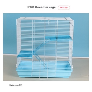 Pattern solido 47 Basic criceto gabbia Golden Bear Nest Villa spedizione gratuita in plastica a tre strati confezione confezione scatola include - Product Image 4