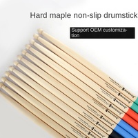 Beliebte Jazz-Trommelstöcke aus Ahorn und Birke mit komfortablem Griff, Set 5A 7A für Snare-Drum-Übungen für Kinder und Erwachsene