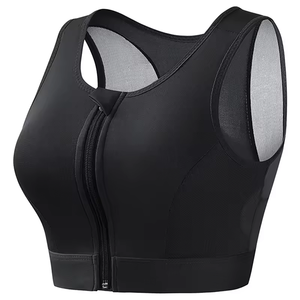 Sujetador deportivo sin costuras ligero de primera calidad para mujer, para correr, yoga, de alta resistencia, a prueba de golpes, con cremallera, ropa interior deportiva acolchada - Product Image 3