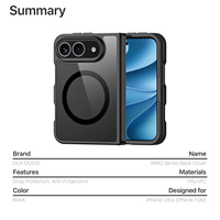 Étui magnétique transparent de luxe Dux Ducis Aimo pour iPhone Duo 18 Ultra 18 Pro Max, cadre en TPU PC, protection antichoc