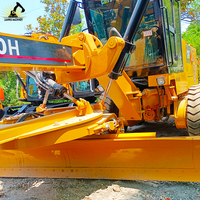 Niveleuse d'occasion CAT 140H, modèle 2018, jaune, 14677 kg, innovation technique à rendement stable, 3000-4000 heures de fonctionnement, pour projets de parcs industriels