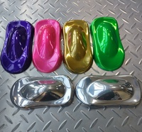 Peinture en poudre électrostatique super brillante effet miroir nano chrome or champagne pour meubles métalliques et peinture de bateau