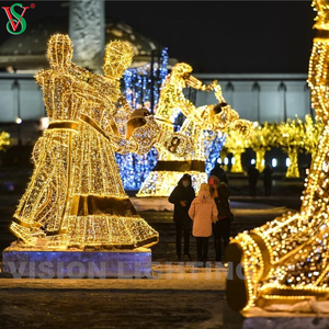 Decoración Luces de Navidad Led Exterior Escultura Luminosa Figuras <span class=keywords><strong>Danzantes</strong></span> párr Plaza y de la Calle - Product Image 3