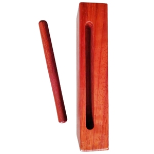 Bloque de percusión rectangular de madera dura roja al por mayor para jardín de infantes y acompañamiento rítmico de banda - Product Image 3