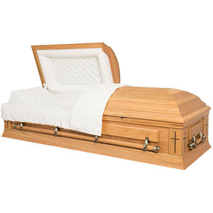 Großhandel Günstigster Preis Holz Särge Massivholz Sarg-Kunden spezifische Särge und Sarg für die Beerdigung - Product Image 4