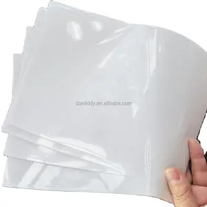 工厂价格白色光泽pp薄膜自粘合成贴纸纸和白色玻璃纸薄膜