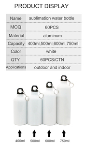 Nhà Kho Thả 750Ml Nhôm Thăng Hoa Chai Nước Cá Nhân Thăng Hoa Blanks Nhôm Chai Nước - Product Image 4