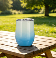 Gobelet isotherme à double paroi en acier inoxydable 304 de 12 oz, design moderne et luxueux, écologique, sans BPA, idéal pour les fêtes, élégant, cadeau, pour le vin