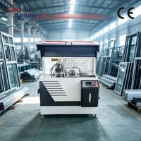 Machine à couper les profilés d'angle en aluminium, haute précision, compatible PVC, équipement de fabrication de profilés de fenêtres