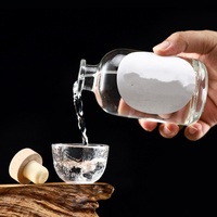 Bouteilles en verre transparentes givrées vides de 100 ml, 250 ml, 375 ml, 500 ml pour gin, rhum, brandy, spiritueux, whisky, vodka, liqueurs, avec bouchons en liège, gravure gratuite