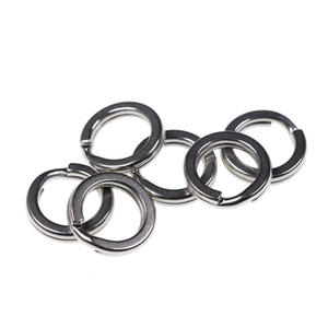 Conectores de Anillas Giratorias Dobles de Acero Inoxidable, Anillas de Unión, Accesorios de Pesca para Agua Salada y Pesca de Carpas - Product Image 4