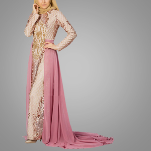 Long Sleeve <strong>Maxi</strong> <strong>Dress</strong> Plus Size Fashion <strong>Dresses</strong> Women Lady Elegant Sequins High Quality <strong>Turkish</strong> Clothing Wholesale - Product Image 2