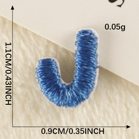 Lettre de broderie classique d'inspiration vintage Chemin 3D brodé à la machine Petits styles Motifs de chapeau monogramme Styles de chapeau appliqués