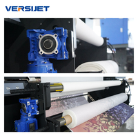 Imprimante jet d'encre à sublimation industrielle Versijet 1,9 m avec 8 têtes d'impression i3200 pour l'impression par transfert à chaud rouleau à rouleau sur tissus et textiles