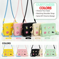 Pochette de rangement familiale d'extérieur en silicone, mini sac à bandoulière léger pour enfants et étudiants, idéal pour les essentiels des enfants