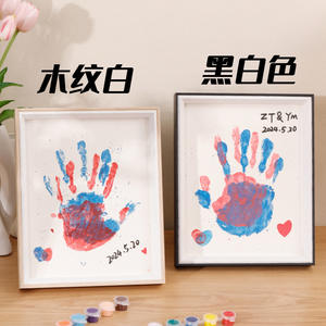 Haute qualité 10 pouces cadre Photo en bois ornements créatifs bricolage cadeau fait <span class=keywords><strong>main</strong></span> Couple bébé <span class=keywords><strong>famille</strong></span> <span class=keywords><strong>empreinte</strong></span> <span class=keywords><strong>de</strong></span> <span class=keywords><strong>main</strong></span> cadre Photo - Product Image 5
