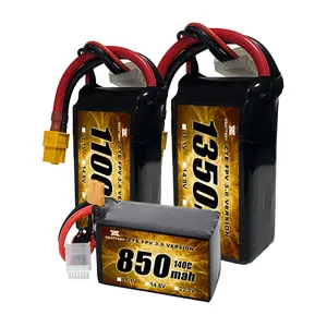 लिपो fpv बैटरी xt60 550mah 850Mah 1100 1350mah 1500mah 1800mah 5000mah 10000mah 90c/120c/140c ईबैटरी ओएम आरसी कार एफपीवी के लिए