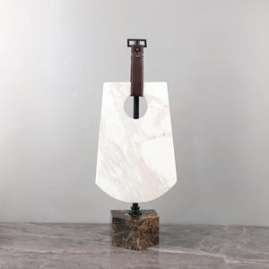 Adorno Moderno Minimalista con Hebilla <span class=keywords><strong>de</strong></span> la Paz, Mueble <span class=keywords><strong>de</strong></span> Metal y Mármol para Decoración del Hogar, Muestra Suave - Product Image 4