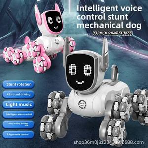 Robot chien mécanique acrobatique à quatre roues Mecanum, jouet éducatif avec lumière et son pour enfants de 8 à 13 ans, unisexe - Product Image 4