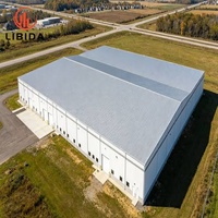 Bâtiment d'entrepôt en structure métallique, charpente en acier préfabriquée, taille personnalisée, directement de l'usine