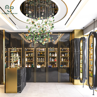 Meubles de présentation de parfumerie de luxe, étagères murales en bois pour magasin de parfumerie, vitrine pour magasin de cosmétiques
