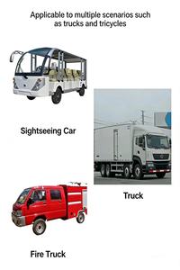 Feux arrière combinés pour camion YL-<span class=keywords><strong>206</strong></span> pour bus touristique, bus scolaire, tricycle - Nouveau, étanche, super lumineux, 12V, pièces détachées automobiles - Product Image 6