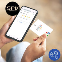 Tarjeta NFC con Código QR Personalizado SPVRFID, HF NFC RFID, para Reseñas de Google, Snapchat, Facebook, Tiktok