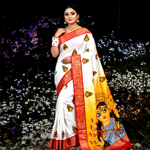 Vêtements indiens et pakistanais faits à la main, broderie florale, manches bouffantes, col en V, haute qualité, prix de gros, sari/saree/shari pour les fêtes - Product Image 1