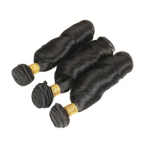 Goedkope Dropshipping Groothandel Fumi Haar Rauwe Indian Haar Leveranciers, Romantiek Krul Human Hair Extensions, fumi Haar Bundels Double Drawn