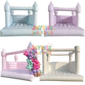 Château gonflable de mariage <span class=keywords><strong>rose</strong></span> pastel de 16x13ft château de saut de maison de rebond avec la glissière - Product Image 5